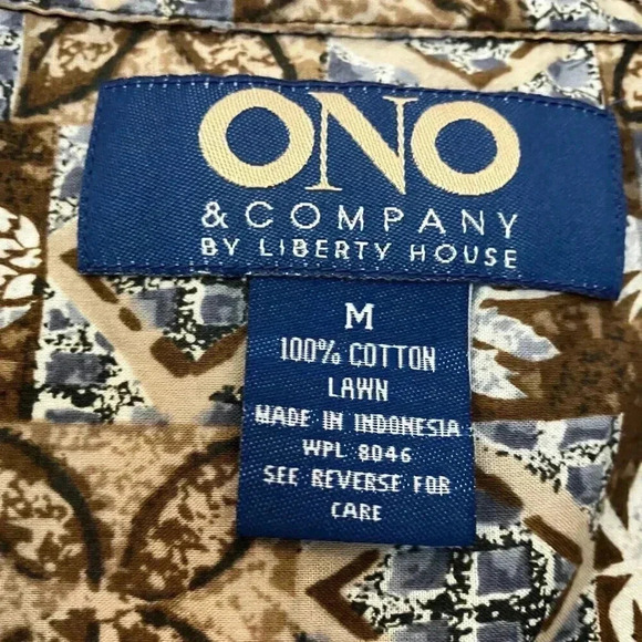 Ono & Company Mens Vintage 90s Hawaiian (3 Set) Henley Shirt Medium White SP EXC - Picture 6 of 12